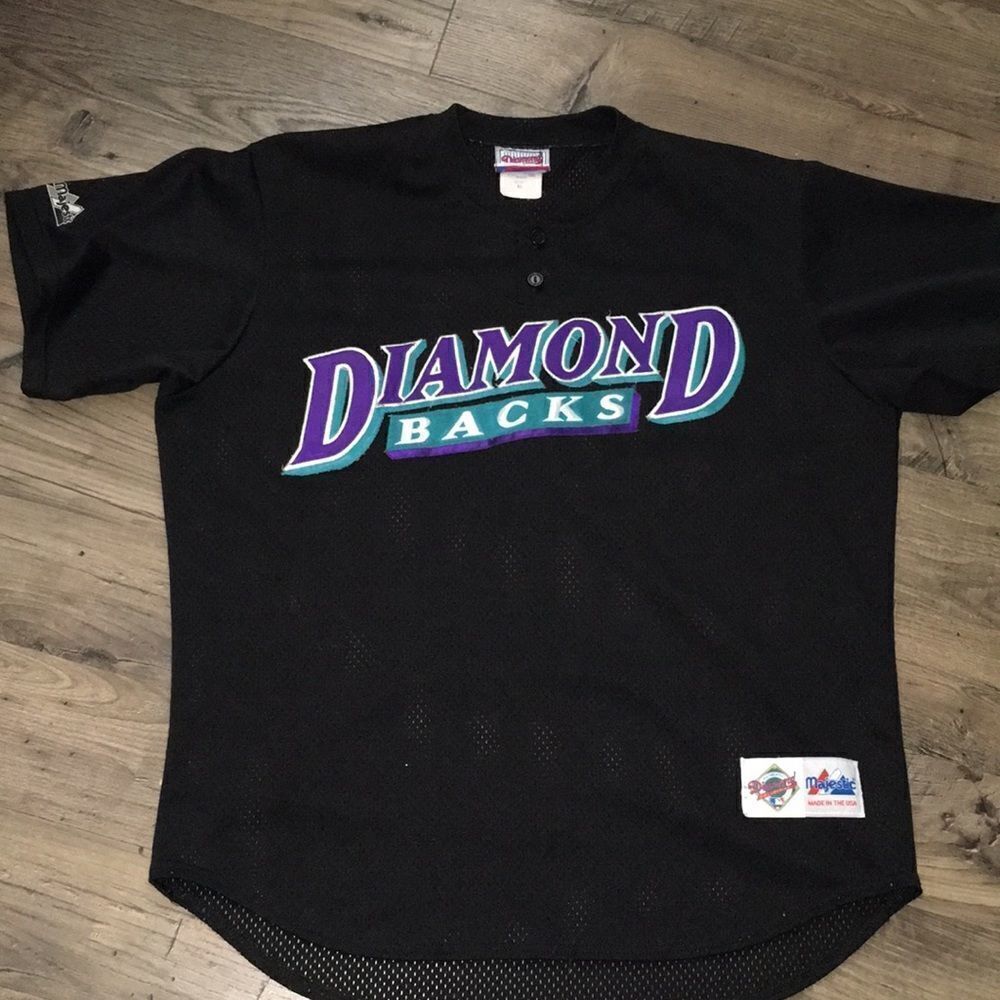 2001 authentic MLB Arizona Diamondbacks batting practice mesh baseball jersey XL